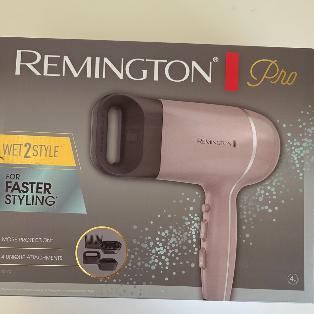 New Remington Pro Hair Dryer. Wet 2 Style.
